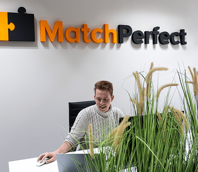Wout op kantoor MatchPerfect